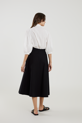 Buttoned Shirt & Classic Skirt