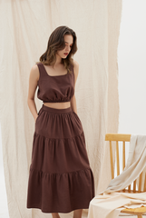 Elasticated Top & Tri-Tiered Skirt