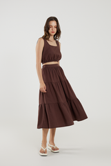 Elasticated Top & Tri-Tiered Skirt