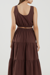 Elasticated Top & Tri-Tiered Skirt