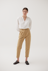 Bishop Sleeves Top in White
