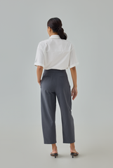Embroidered Pocket Button-Up Shirt