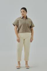 Johnny Collar Button-Up Shirt