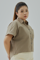 Johnny Collar Button-Up Shirt