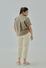 Johnny Collar Button-Up Shirt