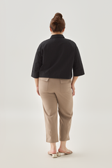 Button-Up Crop Shirt