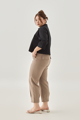 Button-Up Crop Shirt