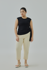 Side Drape Self-Tie Knot Top