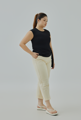 Side Drape Self-Tie Knot Top