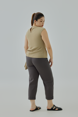 Side Drape Self-Tie Knot Top