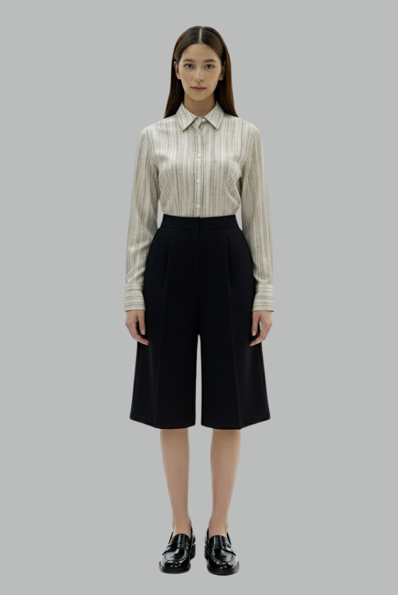 Printed Button-Up Shirt