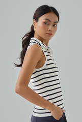 Quarter Zip Johnny Collar Top