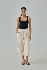 Contrast Binding Knitted Tank Top