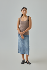 Contrast Binding Knitted Tank Top