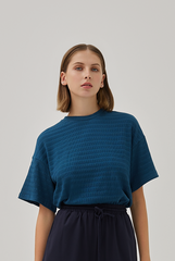 Gracie Oversized Boxy Tee in Emerald
