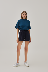 Gracie Oversized Boxy Tee in Emerald