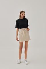 Gracie Oversized Boxy Tee in Black
