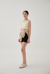 Mindy Textured Tank Top in Banana