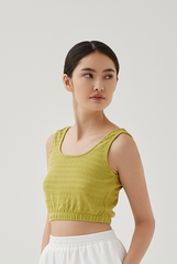 Mindy Textured Tank Top in Pistachio