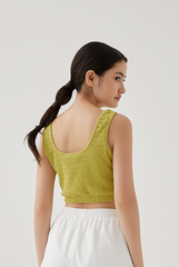 Mindy Textured Tank Top in Pistachio