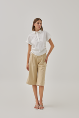 Acantha Drawstring Shirt in White
