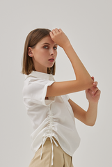 Acantha Drawstring Shirt in White