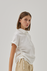 Acantha Drawstring Shirt in White