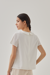 Anthea Peter Pan Collar Blouse in White
