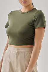 Olivia Fitted Crop Top