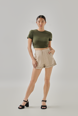 Olivia Fitted Crop Top