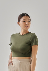 Olivia Fitted Crop Top