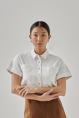 Kerine Utility Crop Top in White