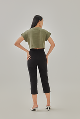 Rowan Knotted Crop Top in Tea