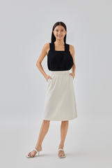 Hanni V-Back Top in Black