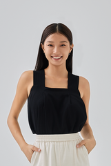 Hanni V-Back Top in Black