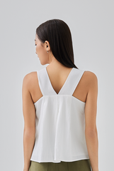 Hanni V-Back Top in White