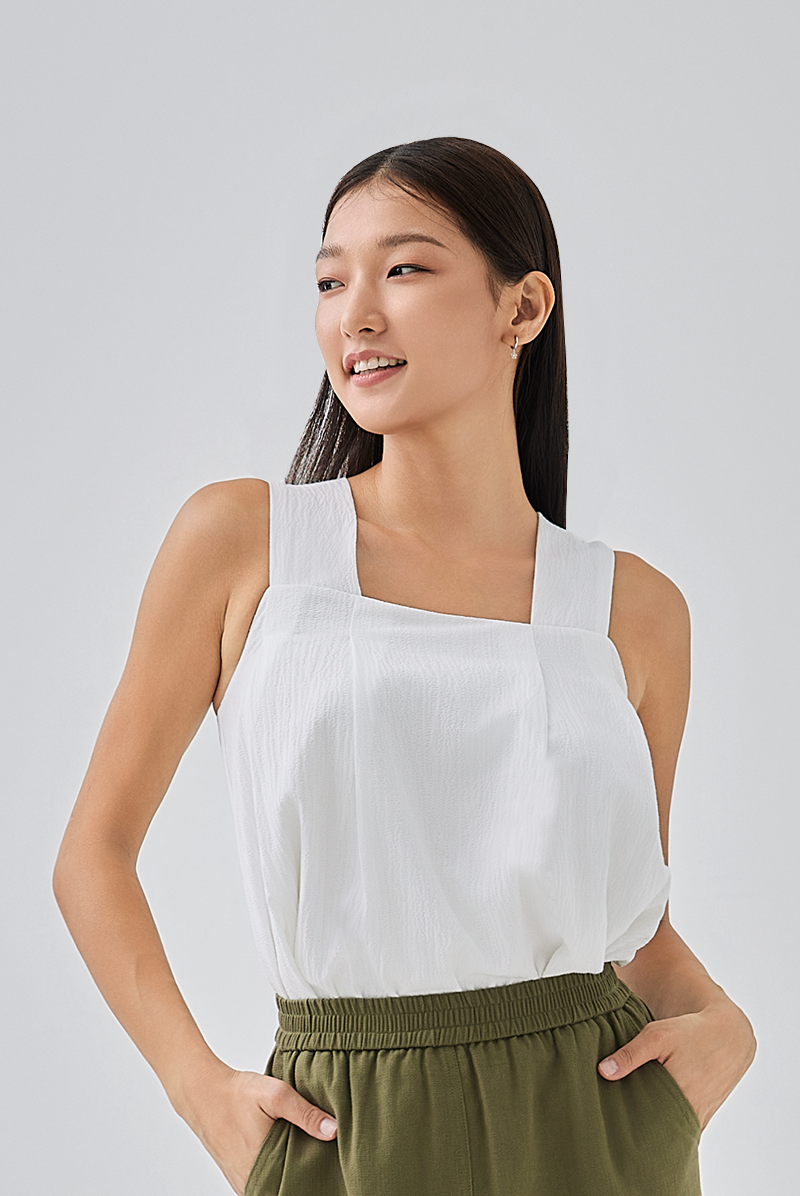 Hanni V-Back Top in White