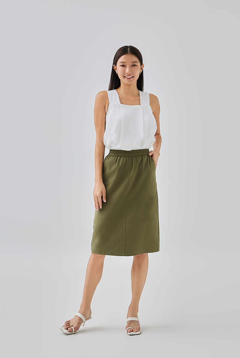 Hanni V-Back Top in White
