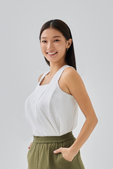 Hanni V-Back Top in White