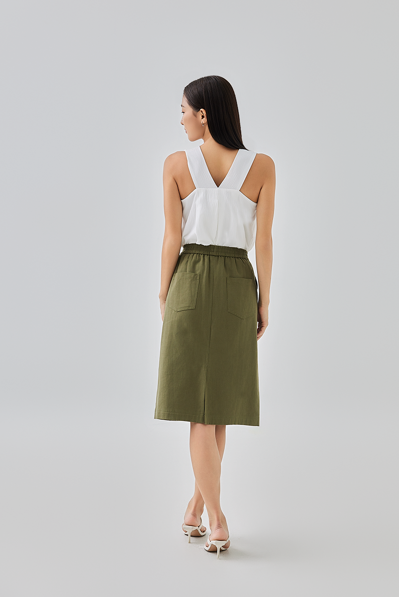 Hanni V-Back Top in White