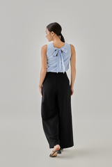 Eleanor Striped Sleeveless Straight Cut Top