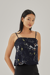 Geraldine Floral Double Strap Top
