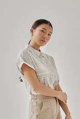 Ruth Striped Button Down Pocket Shirt