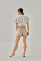 Ruth Striped Button Down Pocket Shirt