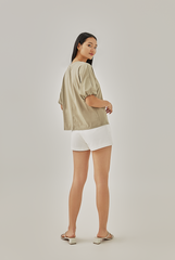 Noelle Soft Cotton Tee in Tea