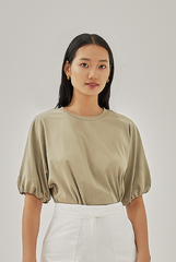 Noelle Soft Cotton Tee in Tea