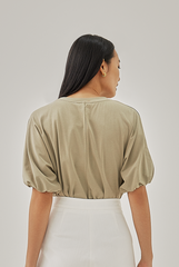Noelle Soft Cotton Tee in Tea