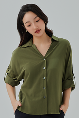 Joe Roll Up Tabs Button-Up Shirt