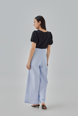 Eliza Puff Sleeves Textured Top