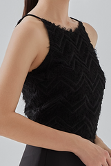 Freya Fringe Textured Sleeveless Top
